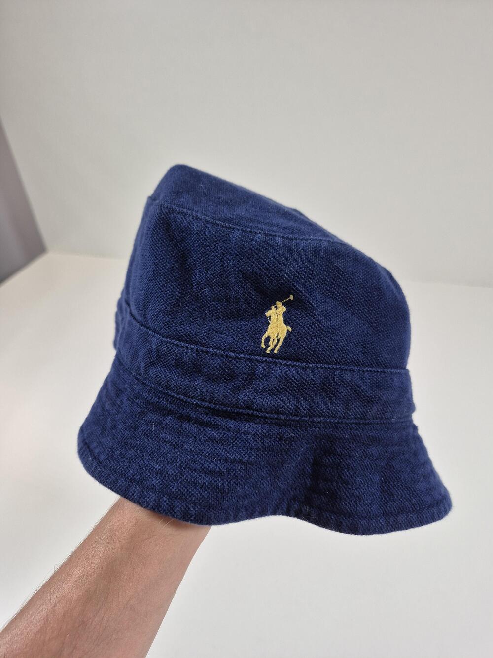Polo Ralph Lauren Bucket Hat Men's L/XL Blue Cotton Knit Lightweight Summer